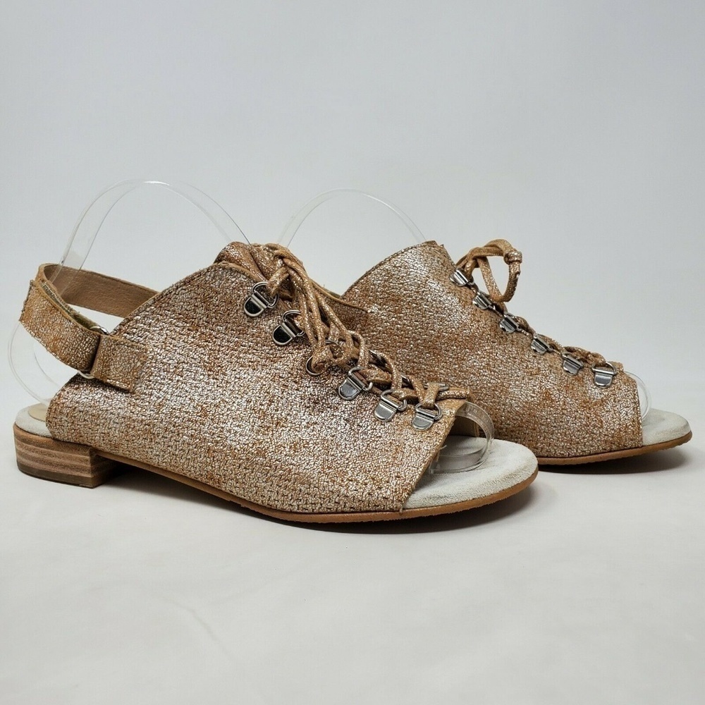 Unity In Diversity Hook Loop Lace Up Sling Sandal